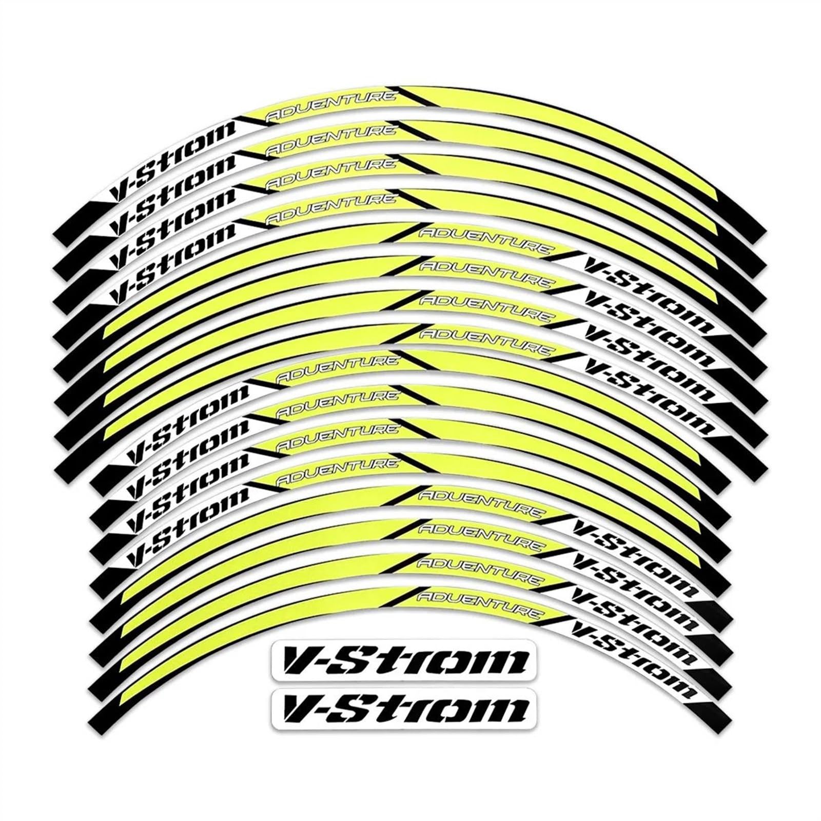 

Motorcycle 19 17 Wheel Sticker Hub Rim Decal Reflective Stripe Tape Fits Modified Decoration