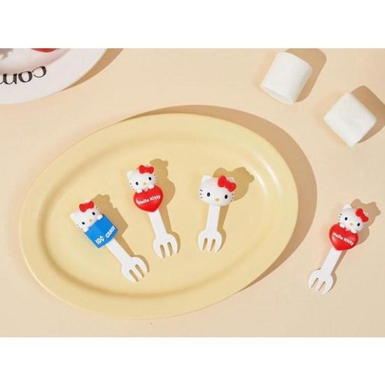 BoFriends Sanrio Hello Kitty Lunch Box Dessert Pork Pick Licensed Set of 6, a Popular Character In Korea