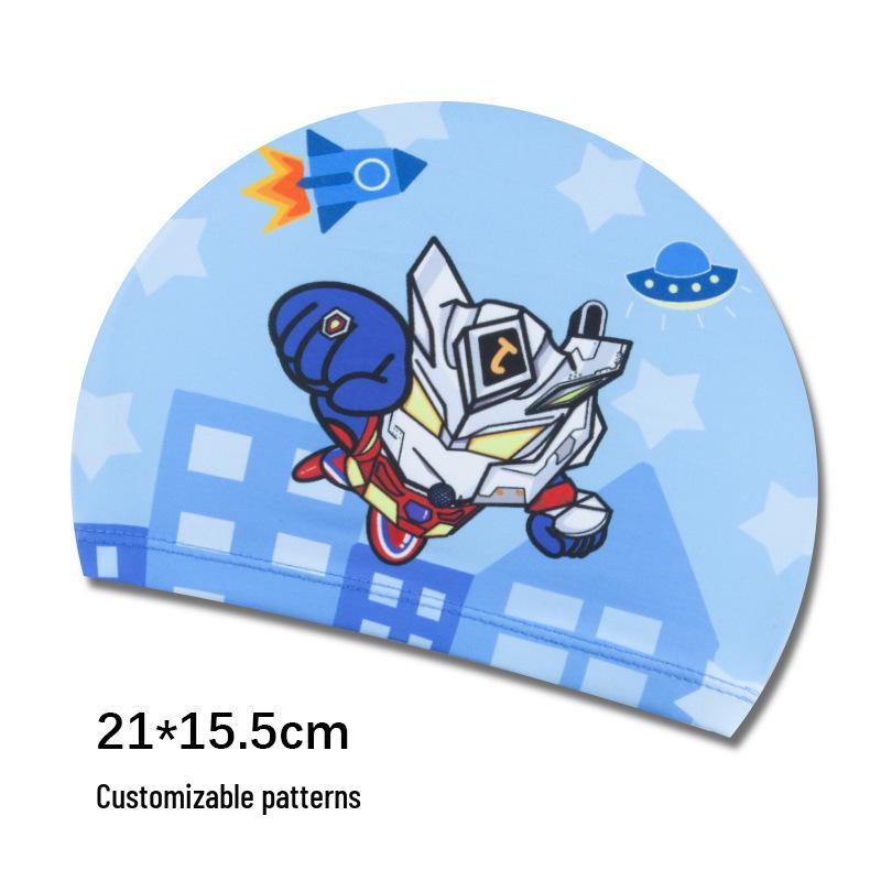 Söta tecknade badmössor för barn med öronproppar - Lös passform för pojkar och flickor