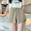 Loose Flesh-shielding Thin Casual Wide-leg Pants Women Thin Wear High-waisted Drawstring Sports Shorts
