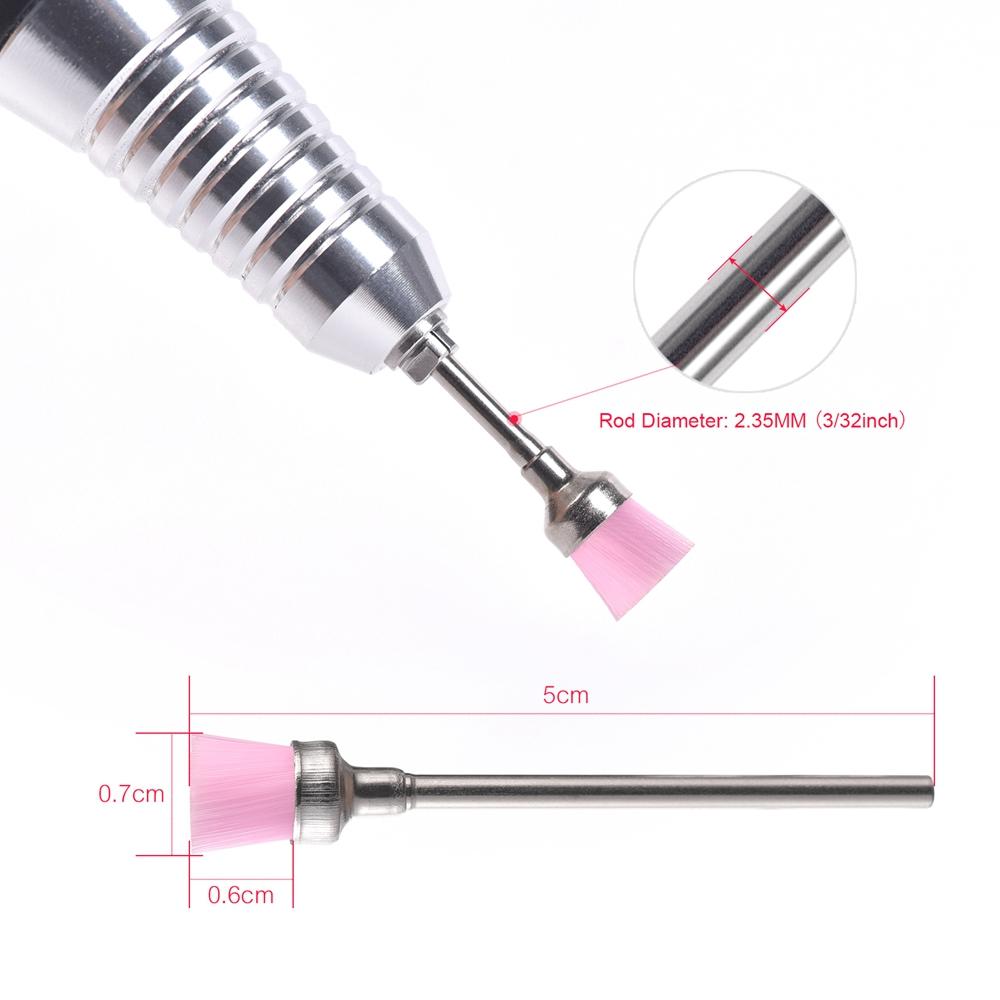 5/10PCS Nail Drill Bits Milling Cutter Cleaning Brushes for Clean Electric Nail Machine File Nail Art Manicure Pedicure Tools
