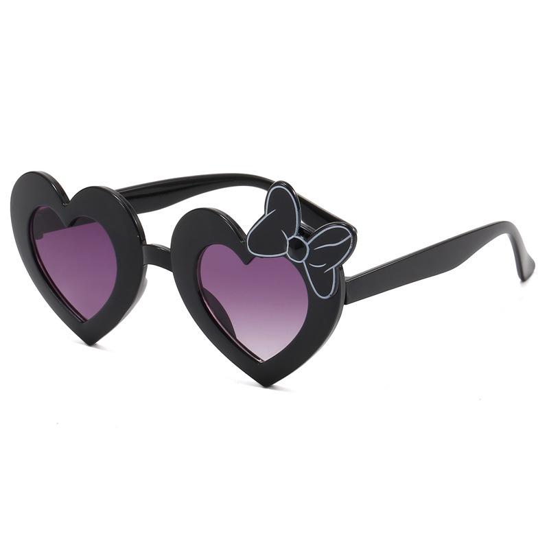 Children'S Cartoon Sunglasses, Blackout, Sunscreen, Cute Sunglasses, Girls' Baby Love Bow, Toy Glasses.