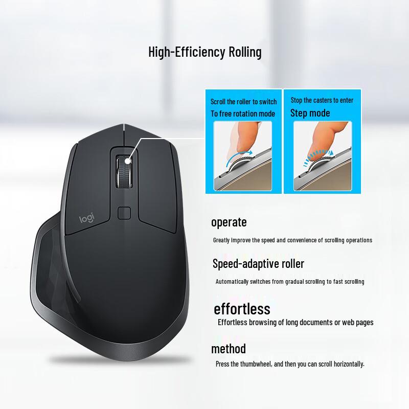 Logitech MX Master 2S BLE Wireless Ergonomic Mouse