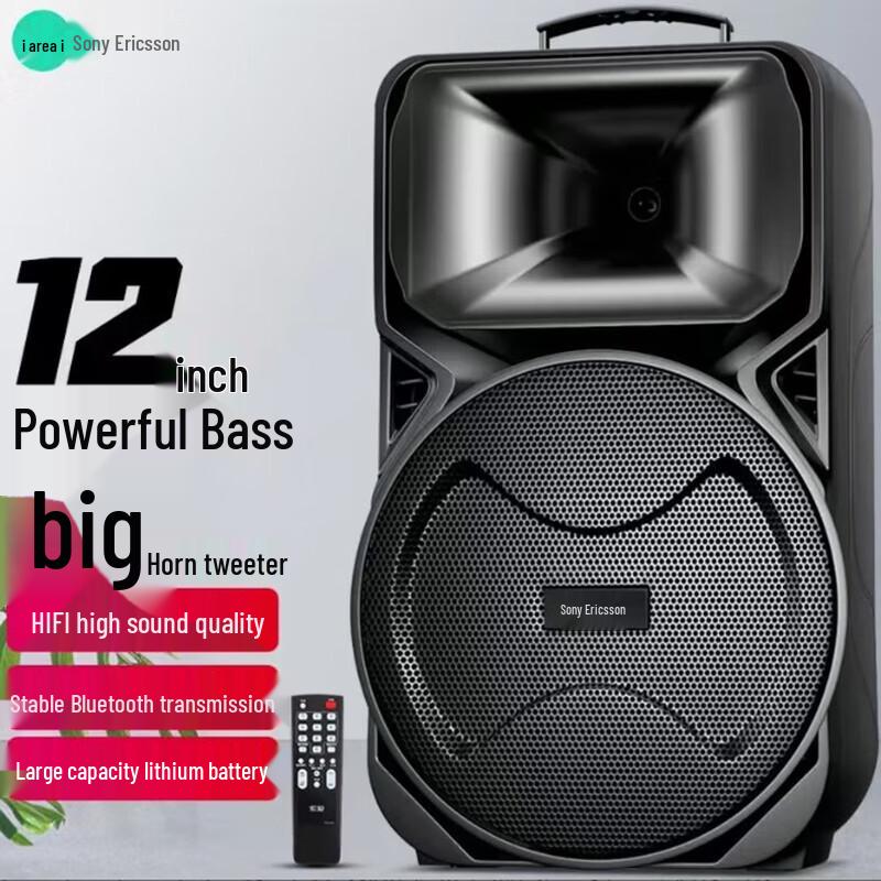 Soaiy A89 12-inch Outdoor Bluetooth Karaoke Speaker