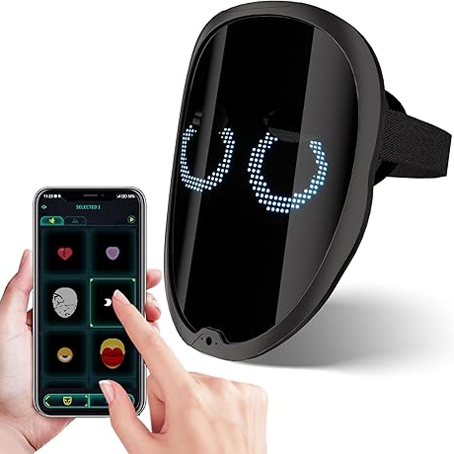 

Bluetooth Приложение Светящаяся Светодиодная Маска Сделай Сам Картинка Анимация Текст Хэллоуин Рождество Карнавал Костюмированная Вечеринка Игра Детские Маски Декор Подарок