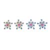 925 Sterling Silver Fantasy Romantic Earrings Blue CZ Earrings for Women Party Fine Jewelry Gift