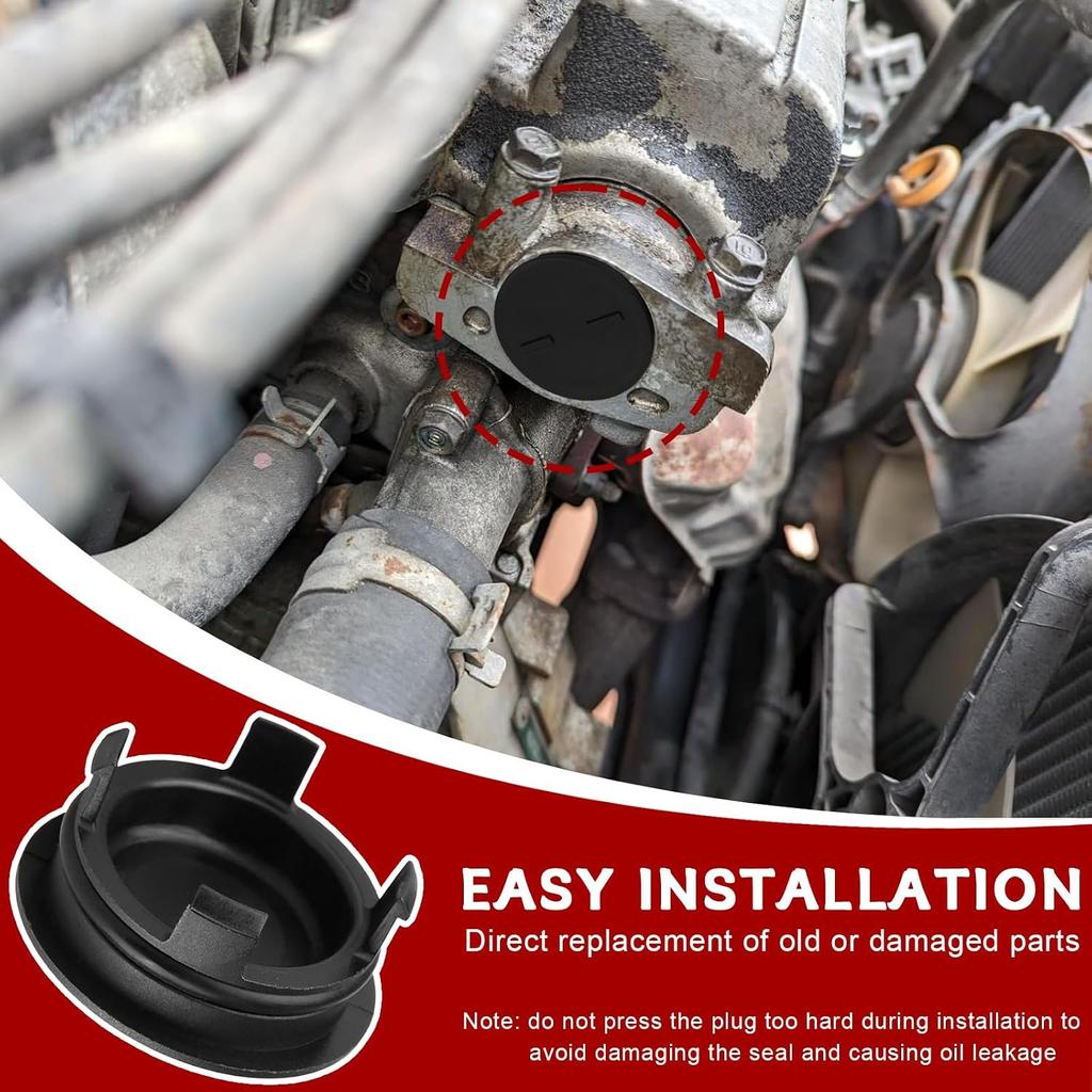 2PCS Cylinder Head Cam Plug with Seal Kit Compatible with Honda Civic Fit | Engine Valve Cover Gasket Repair Replaces 12513-P72-003 12513P72003,Fits