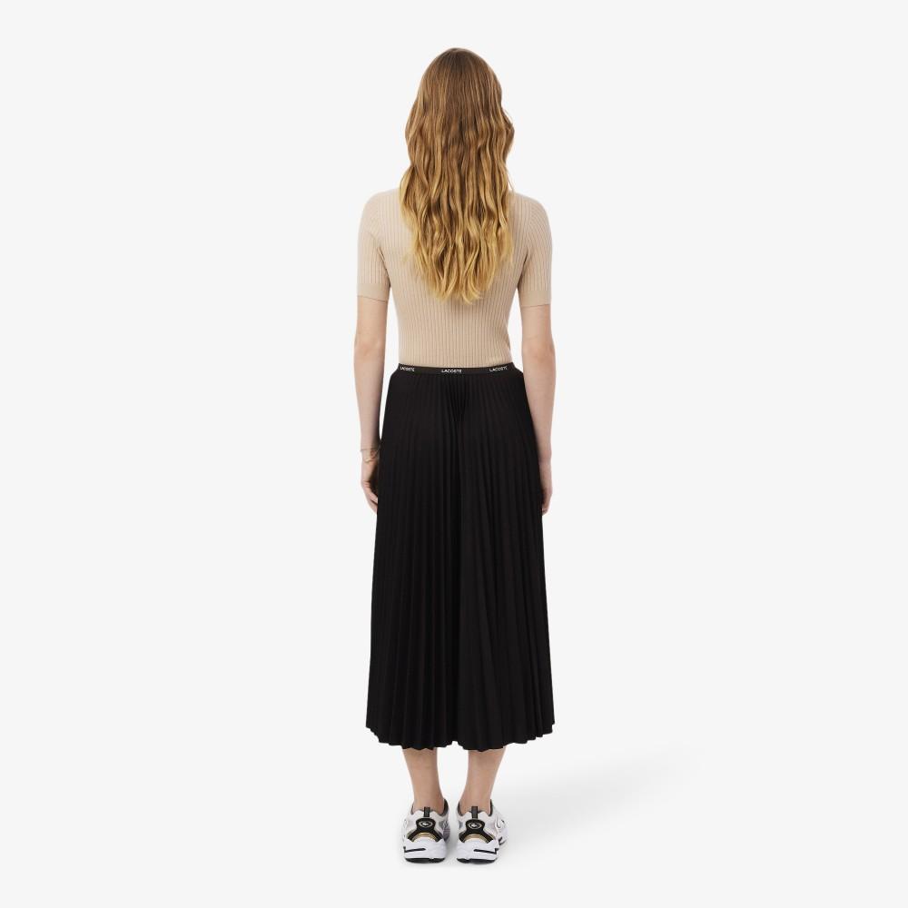Lacoste Women's Essential Long Pleated Skirt JF1402-56G3LA