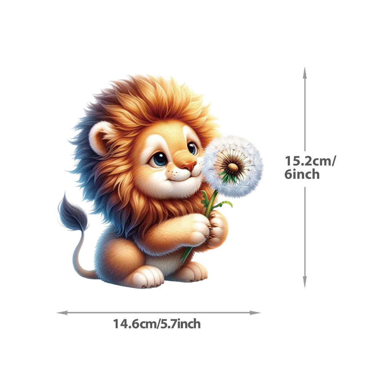 

DTF теплопередача 15 см животные милые обезьяны львы термонашивка «сделай сам» новый аксессуар для одежды для детей футболка патч наклейки наклейка