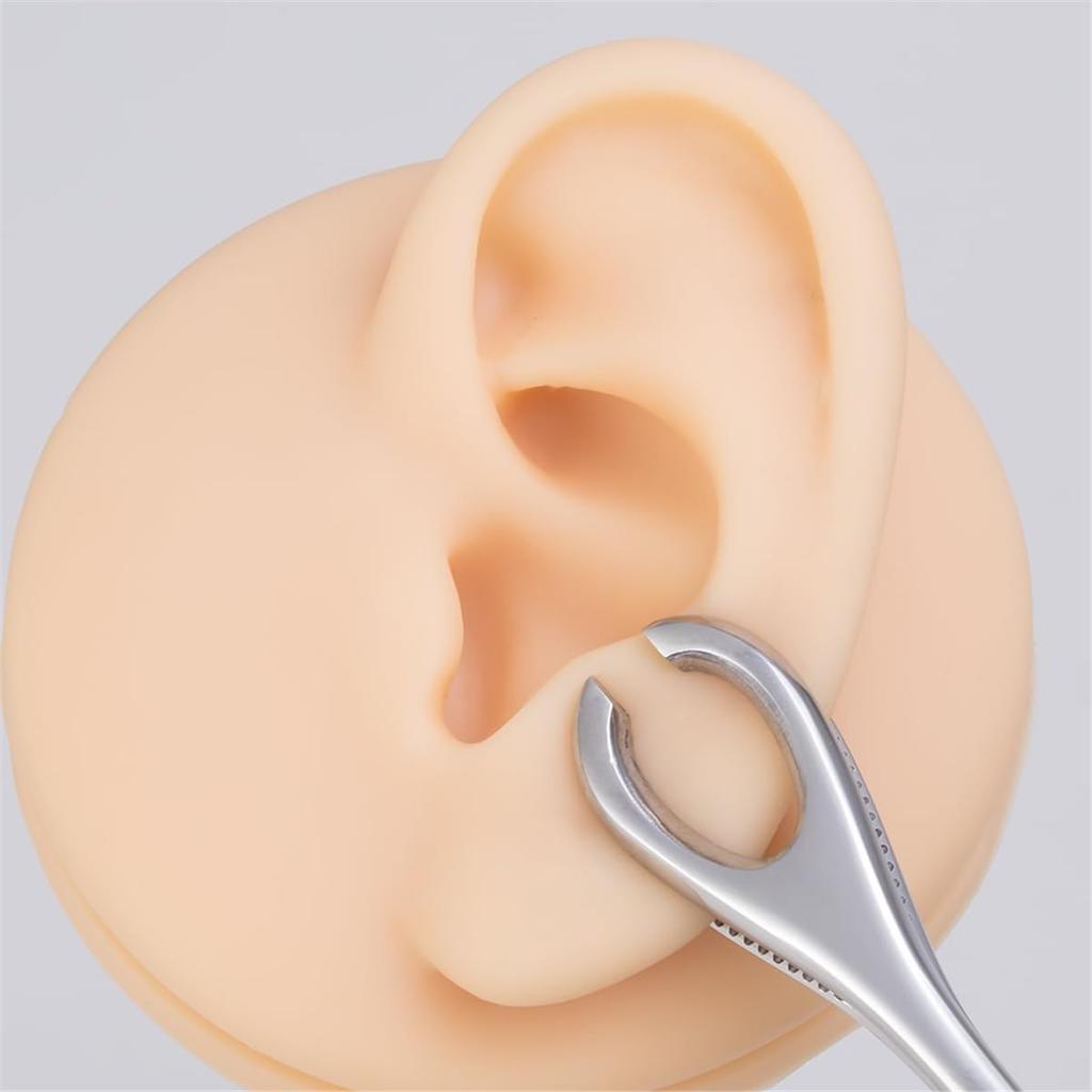 1pc Stainless Steel Body Jewelry Piercing Pliers Sponge Forceps Clamp Ear Lip Navel Nose Tongue Septum Piercing Tool
