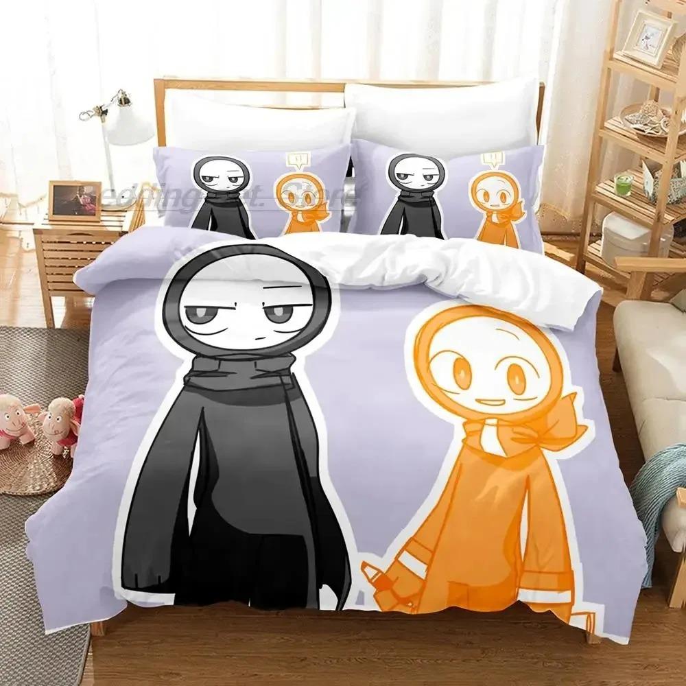 3D Anime Alan Becker Bedding Collection Single Twin Full Queen King Size Bed Collection Aldult Boys Bedroom Duvet Cover Collections 3D Print Game