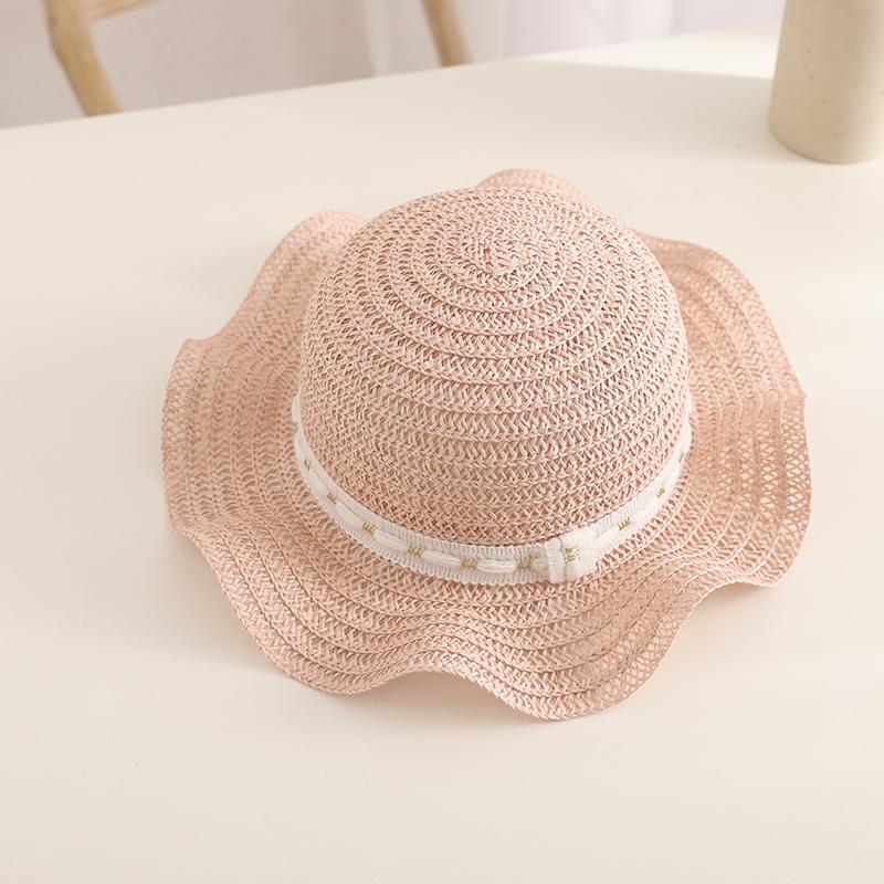 Kinder Atmungsaktiver Strohhut Sommer Kinder Mädchen Outdoor Urlaub Panamahut Sonnenhut Für Mädchen
