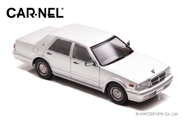 CARNEL Nissan Gloria Brougham VIP 1998 Platinum Silver Metallic Finished Product 1/43 (PAY31)