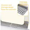 Foldable Silicone Sink Splash Guard Narrow Edge Drain Pad for Kitchen Sinks Bathroom Sink Protector Silicone Sink Splash Guard