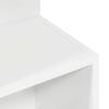Side Table White Ø 39.5 X 55 Cm Engineered Wood