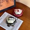 Hanging Ear Coffee Cup Saucer Mochu Orchid Medieval Ink Wind Cup Light Luxury High Sense Home Office Cup