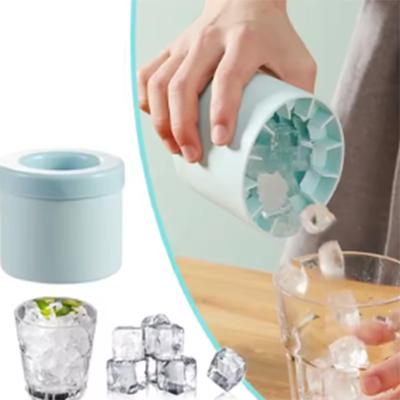 Silicone Ice Cube Mold Round Ice Bucket Summer Homemade DIY Refrigerator Freeze Ice Maker Creative Ice Cube Mold Barware Tools