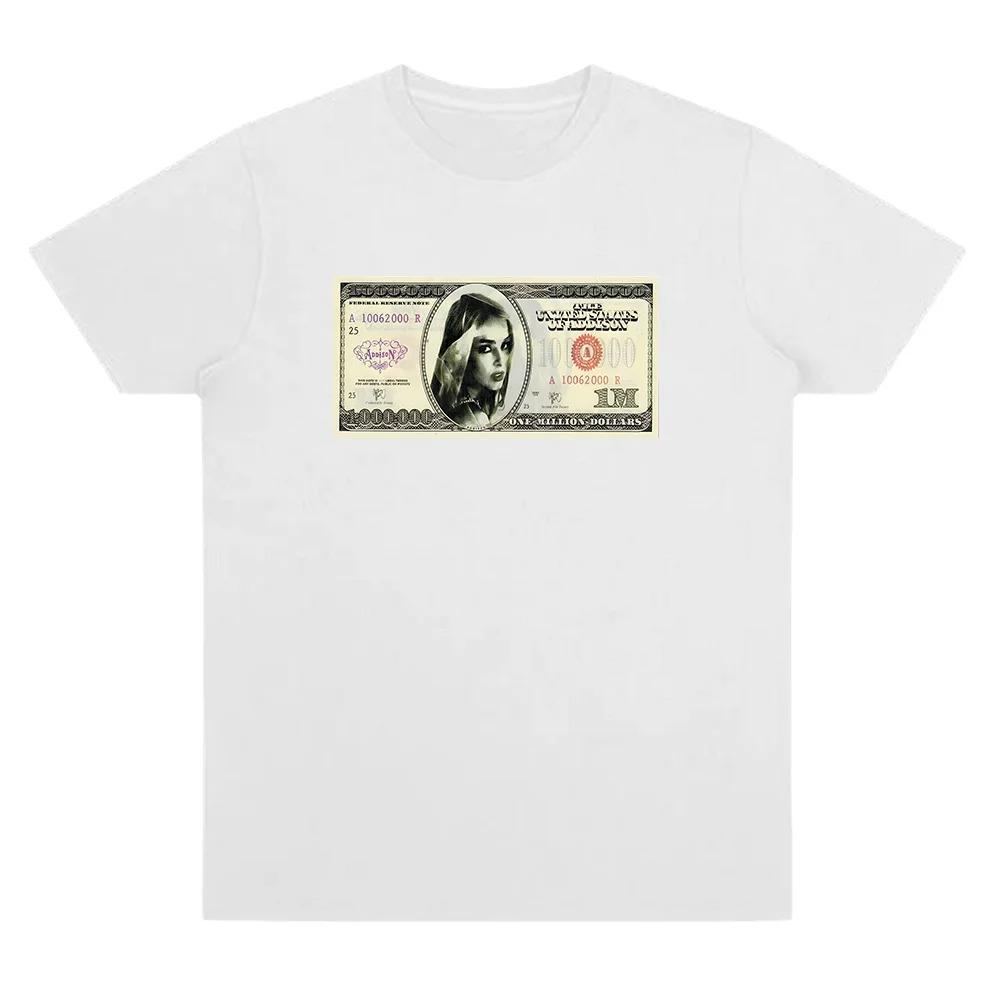 Unisex's Women Fashion Aesthetics T-shirt Money Dance Whoree T Shirts Addison Rae Vintage Graphic T Shirt Short Sleeved Cotton Tops