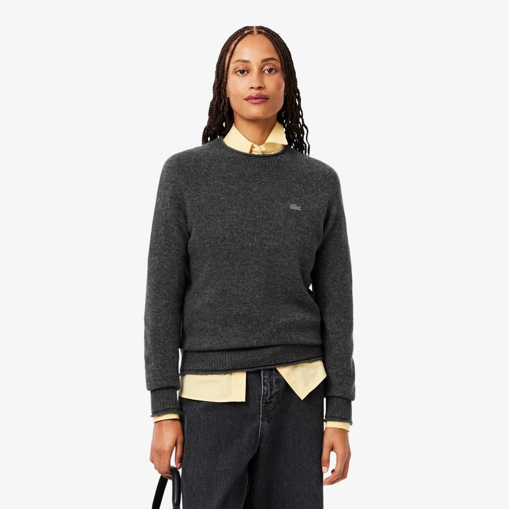 [lacoste] Women s Carded Wool Crewneck Sweater AF4160-55N050 34