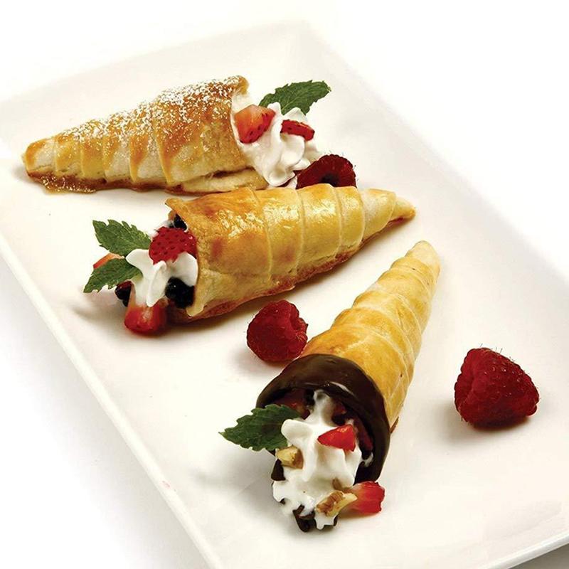 5/10 Stück Edelstahl Sahnehörnchen Formen Küche Dessert Langlebige Form Kegel Röhrenförmige Form Backhörnchen Hörnchen Gebäckrolle TMZ