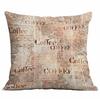 New Coffee Bean Creative Pillow Case Double-sided Printed Home Cafe Cushion Decoration