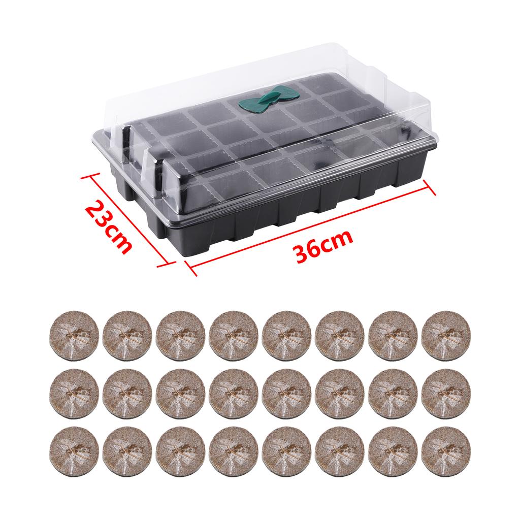 24-hole Seedling Tray Wheatgrass Germination Tray Plant Germination Pot Garden Planting Tools Vegetable Planting Tray Pot
