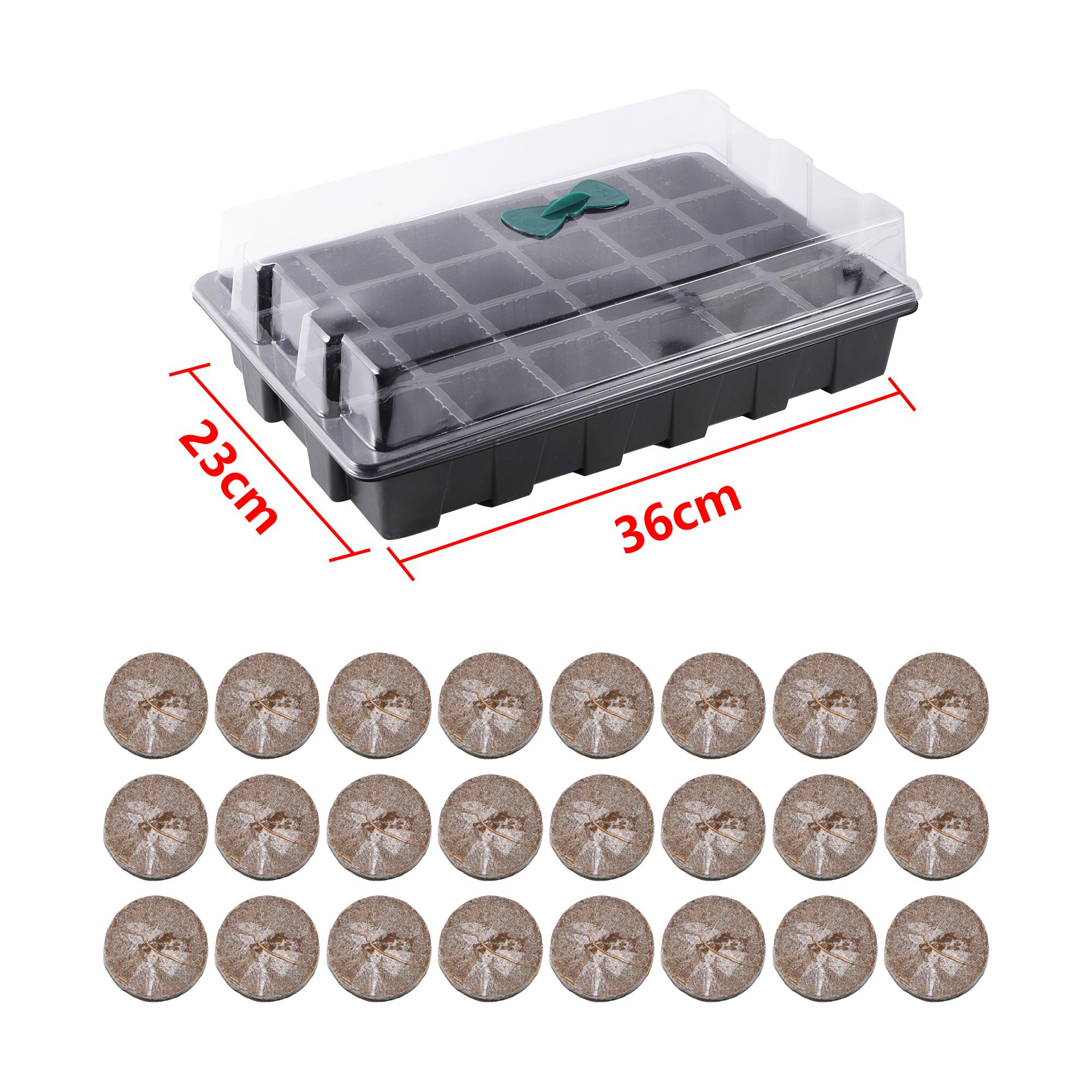 24-луночный лоток для рассады Лоток для проращивания пшеничной травы Горшок для проращивания растений Садовые инструменты для посадки Лоток для посадки овощей Горшок