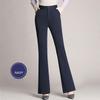 SCIONE Lap Pants Trousers Plus Size Bell Bottom Trousers Women's Trousers Straight High-waist Trousers