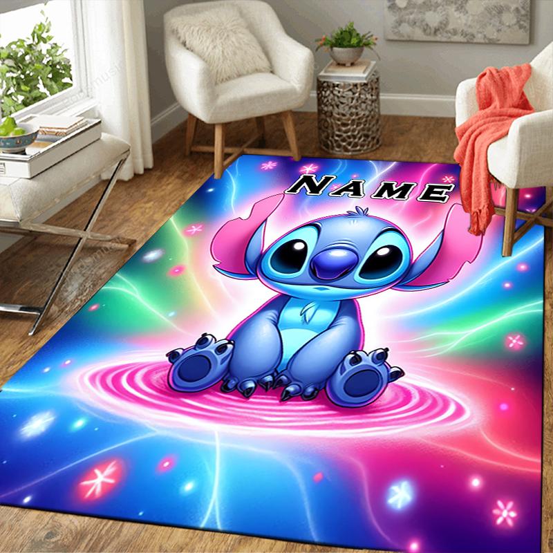 Custom 1Pc Stitch'S Cosmic Adventure Rug Office Carpet Indoor Outdoor Entrance Doormat Nonslip Soft And Comfortable Living Room D916302