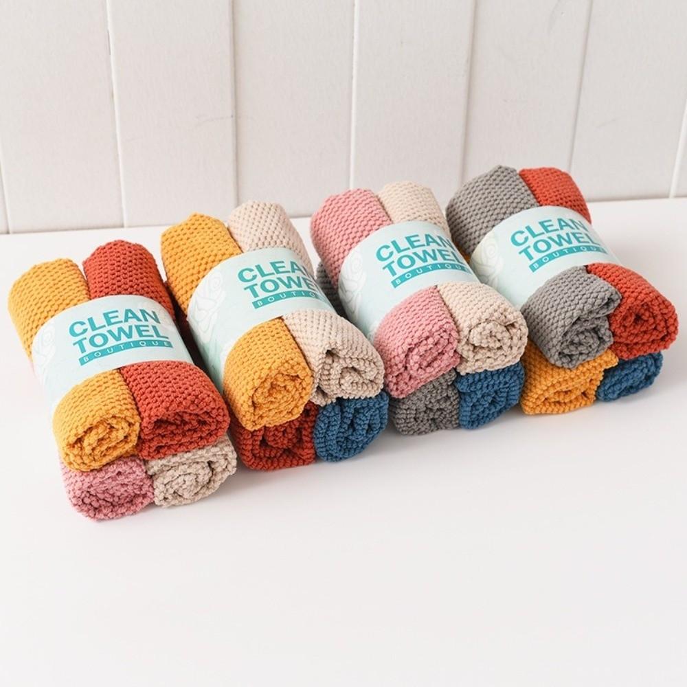 Microfiber Dishcloths Towels Pearl Weave Kitchen Towel New Cleaning Towel Car Washing