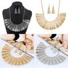 Alloy Geometric Necklace With Hollow Structure For Men Women And Gift Occasions