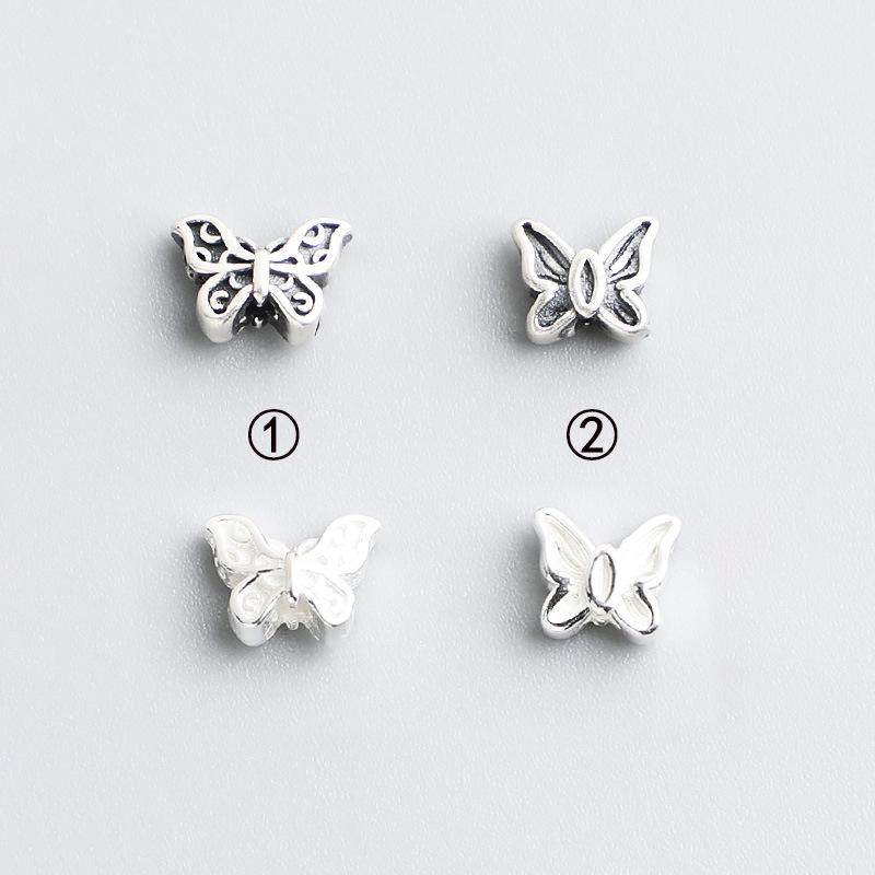 

Бусины-разделители в виде тайских бабочек из стерлингового серебра S925 ручной работы для самостоятельного изготовления ожерелий или браслетов 2