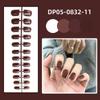 24pcs Detachable Short Square Head False Nails Solid Color Nail Tips New Press False Nails  Women