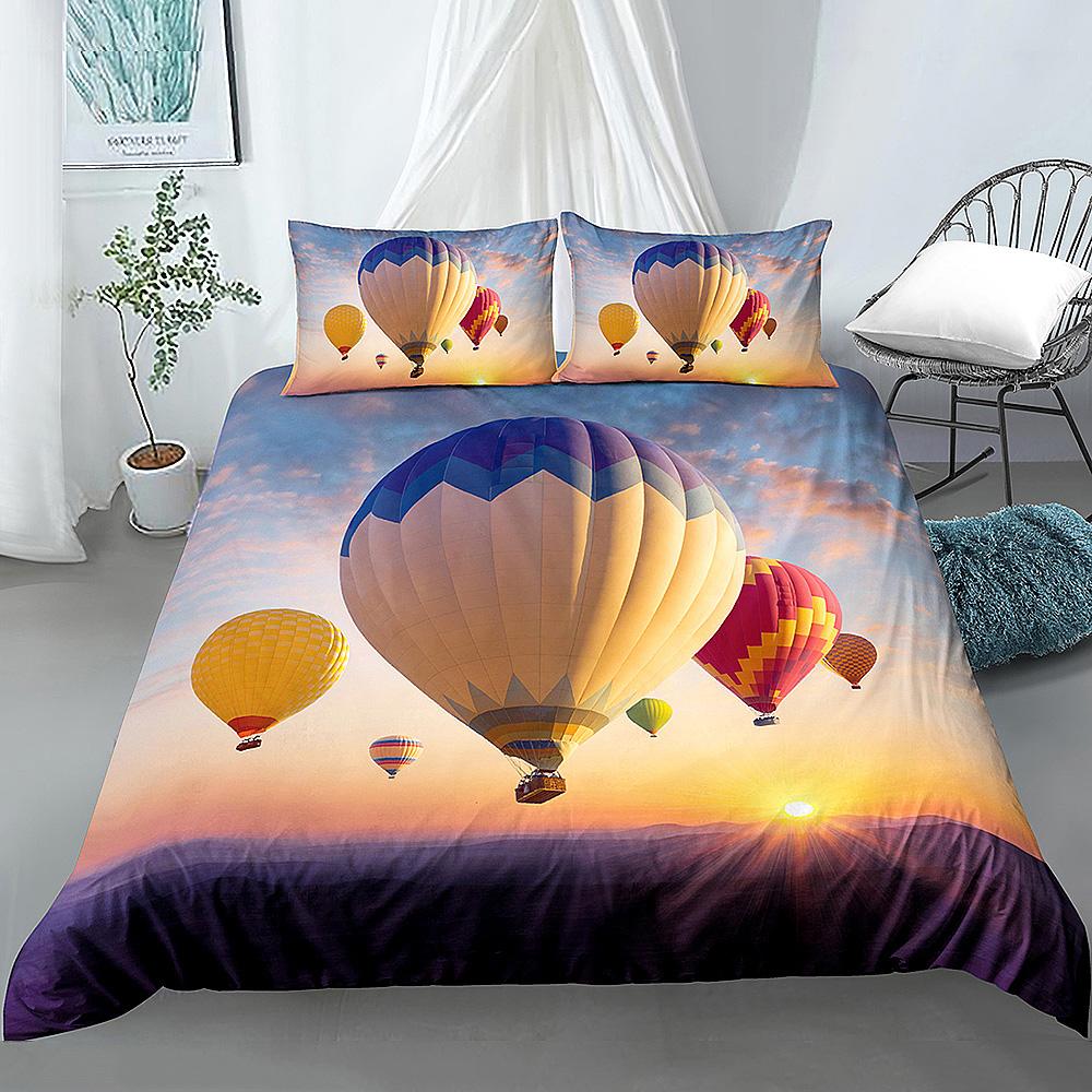 Beautiful Scenic Duvet Cover Set 3D Print Landscape Bedding Set Polyester Comforter Cover With Pillowcases For Kids Men Women