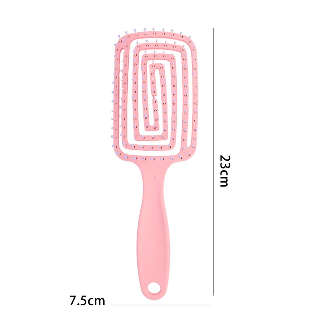 1Pcs Elastic Massage Comb Hollow Cushion Hair Brush Scalp Massage Combs Hair Styling Detangler Fast Blow Drying Detangling Tools