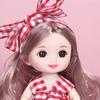 New 17 Cm Mini Girl Baby Doll With 13 Movable Joint 3D Big Eyes For Girls Diy Dress Up