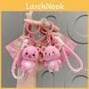 Charming Pvc Bear Keychain For Lovers Adorable Smiling And Silly Bear Bag Charm