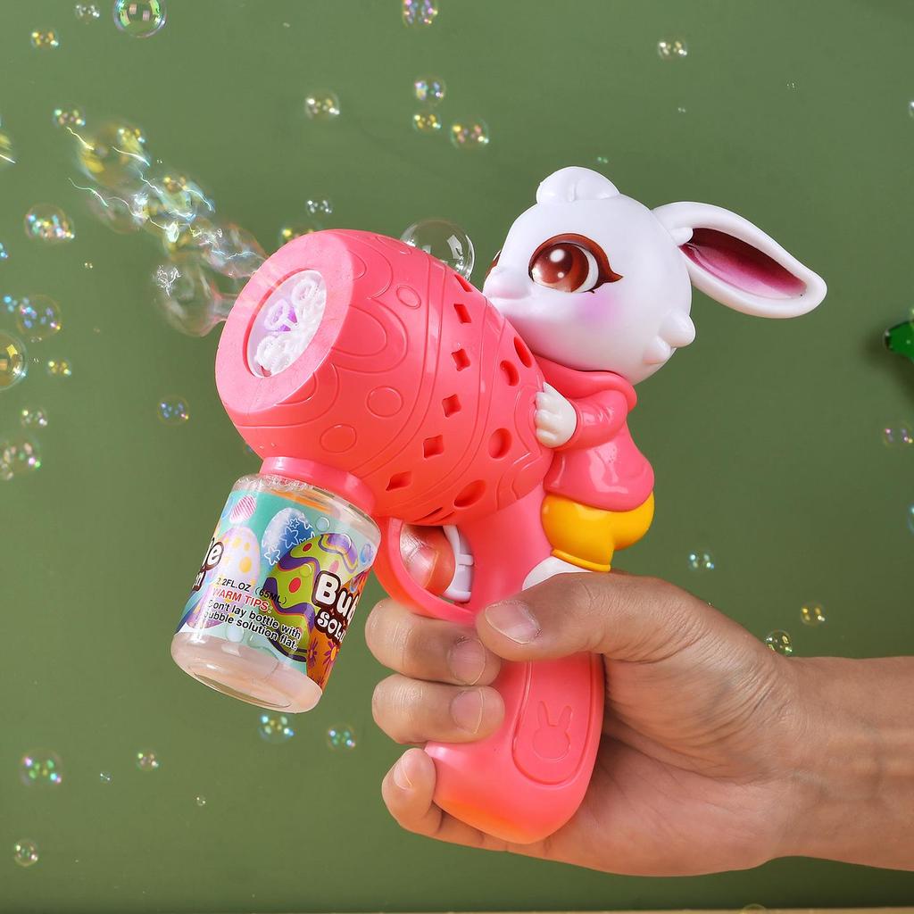 Electric Cartoon Rabbit Bubble Blowing Toy for Kids