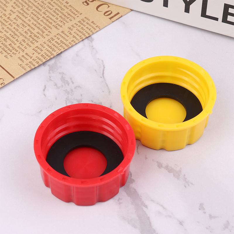 1/2/3/5 Gallonen Kunststoff-Benzinkanisterdeckel ID 43mm AD 54mm H 23mm Tragbarer Benzintankdeckel Ersatz Rot Gelb Benzinkanisterdeckel