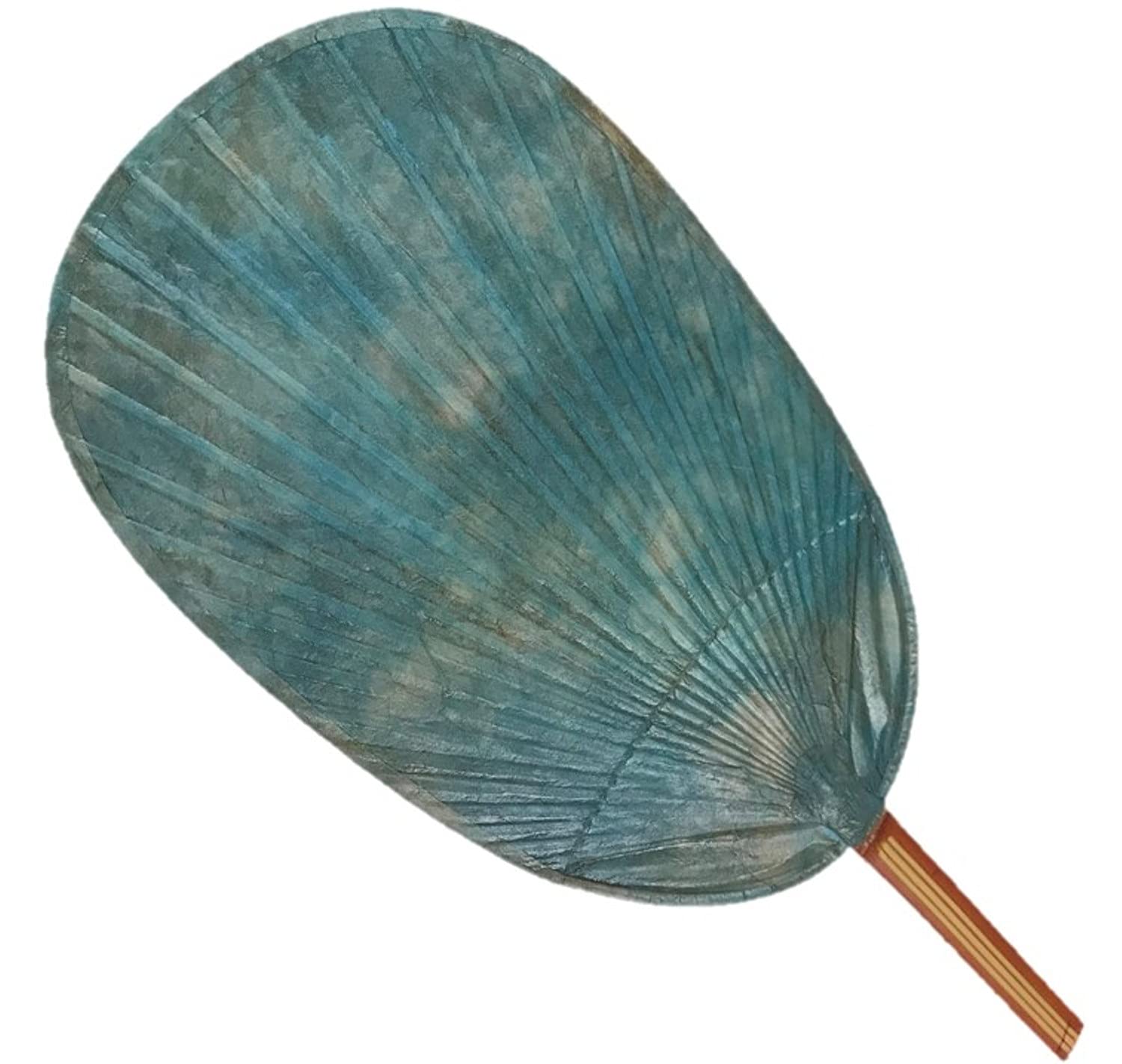 Шибу Хурма Натуральный Сделано в Маругаме Веер Учива, Танин, Бамбук, Япония, (синий) синий