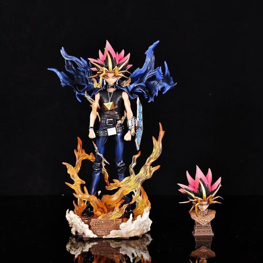 

Новая 28см Аниме Yu-Gi-Oh! Аниме Фигурка GK Юги Муто Кукла 2 Головы ПВХ Статуя Модель Коллекционная Декорация Игрушки Рождественские Подарки