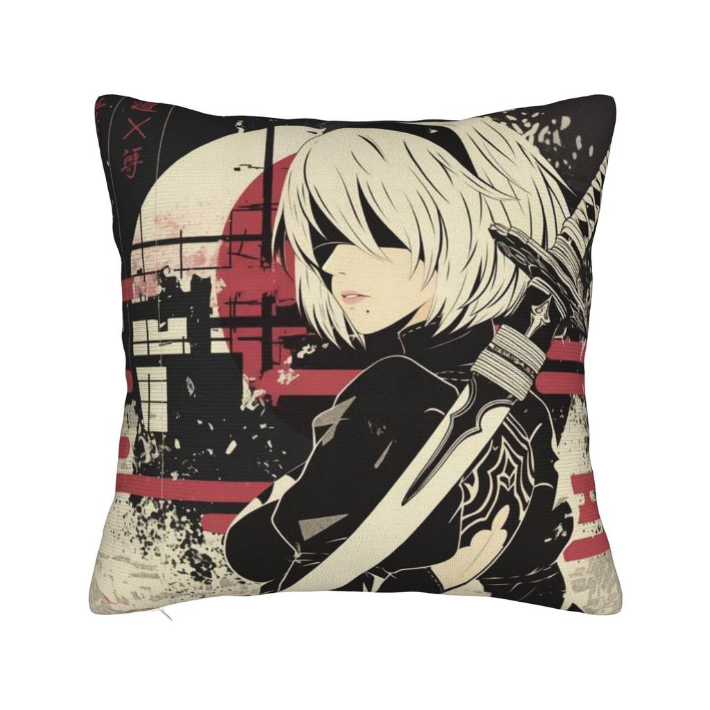 Nier Automatas Pillow Cover Fashion Pillow Case For Living Room Chair Custom Pillowcases Gift