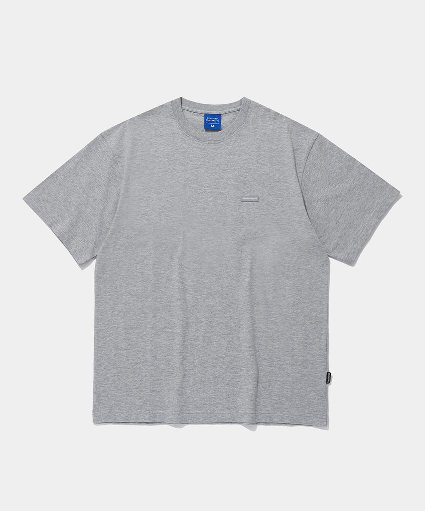 COLUMBIA UNIVERSITY Cny Boxlogo S/S T-Shirts_Melange Gray
