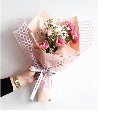 Coreano - Estilo Redondo - Malla Central: Material de Embalaje DIY Ideal para Ramos de Flores y Regalos