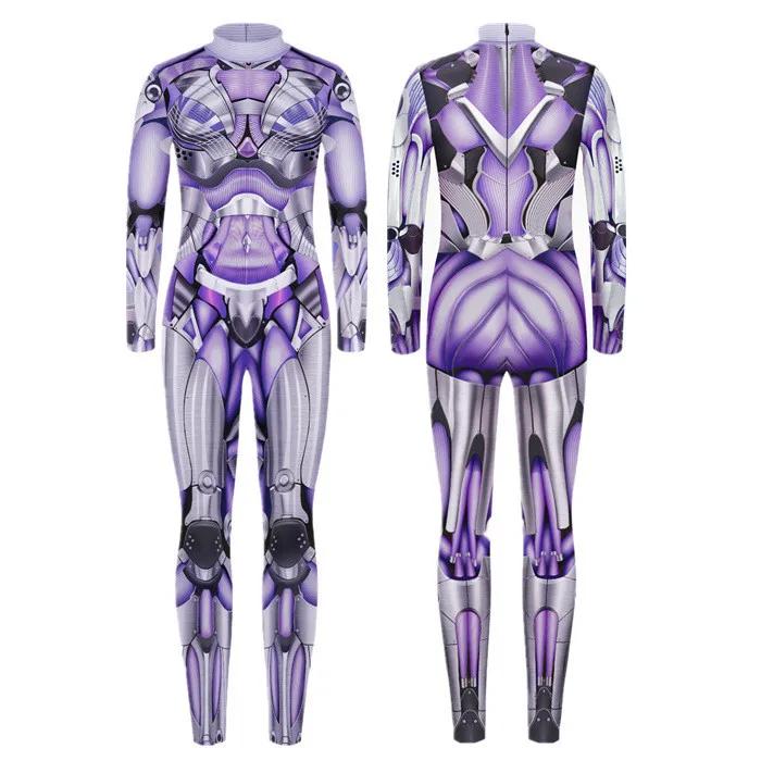 

3D цифровая печать сценические костюмы для взрослых Хэллоуин мероприятия карнавал тематическая вечеринка косплей костюм ролевые игры комбинезон Adults S