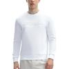 Fila Letter Print Casual Pullover Knit Sweatshirt Men Sweatshirt White F11M412207F-WT