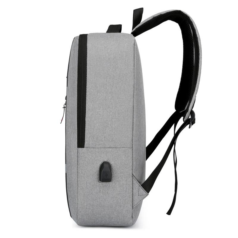 Men's backpack, casual computer bag, fashionable USB student schoolbag, outdoor travel backpack.