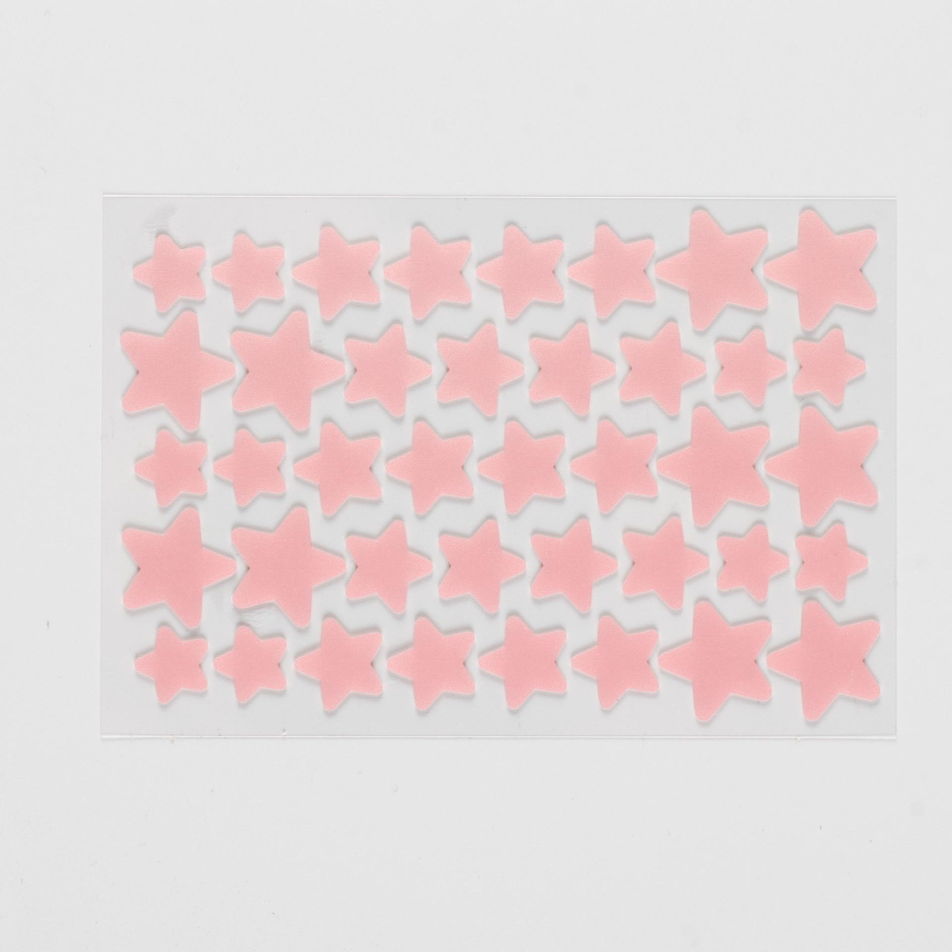 Hydrocolloid Invisible Multi-color Star Pimple Patches with Essential Oil, 40 Pieces: Concealing and Healing Acne Patches 60x95mm