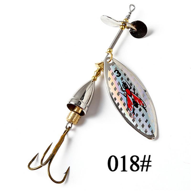 

FTK 1 шт./5 шт./10 шт. металлическая спиннинговая палочка с блестками, приманка-ложка, 10 см, 16,5 г, блесна, 10 цветов, жесткая приманка для рыбалки, тройной крючок, рыболовные аксессуары 005-1PCS