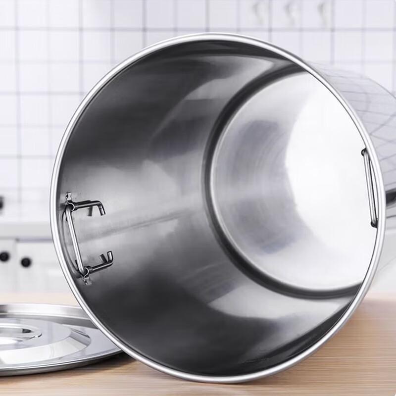 Commercial 75L Thickened Stainless Steel Pot with Lid